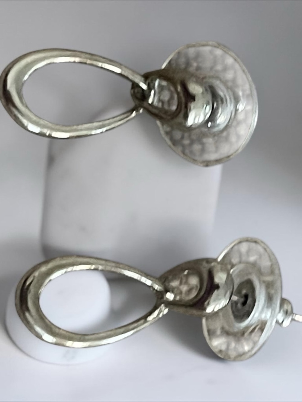 Oval Loop Suspended Earring - Picture 2 of 9
